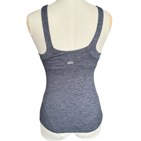 Alo Alosoft Complete Tank - Dark Heather Grey Small - Picture 8 of 11